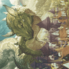 Beanstalk Wurm // Beanstalk Wurm (AWOE-023) - Wilds of Eldraine Art Series (Borderless)
