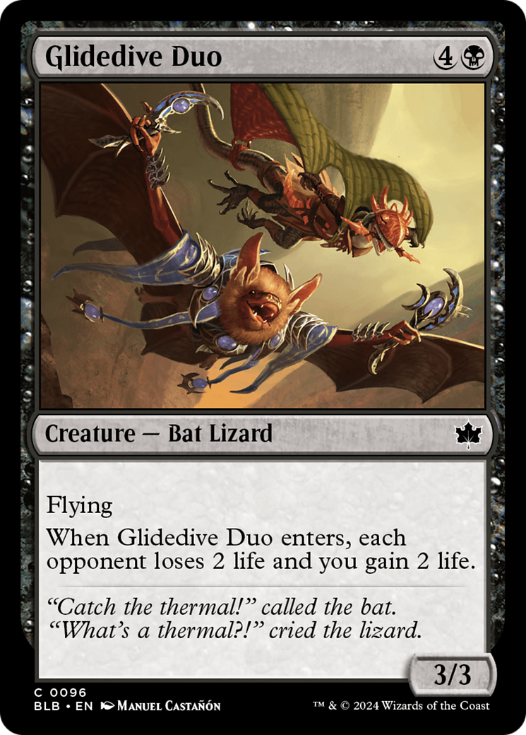 Glidedive Duo (BLB-096) - Bloomburrow Foil