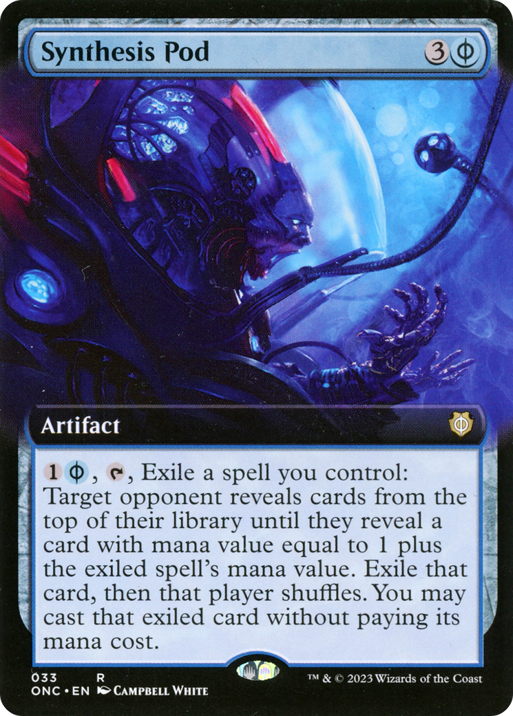 Synthesis Pod (Extended Art) (ONC-033) - Phyrexia: All Will Be One Commander: (Extended Art) Foil