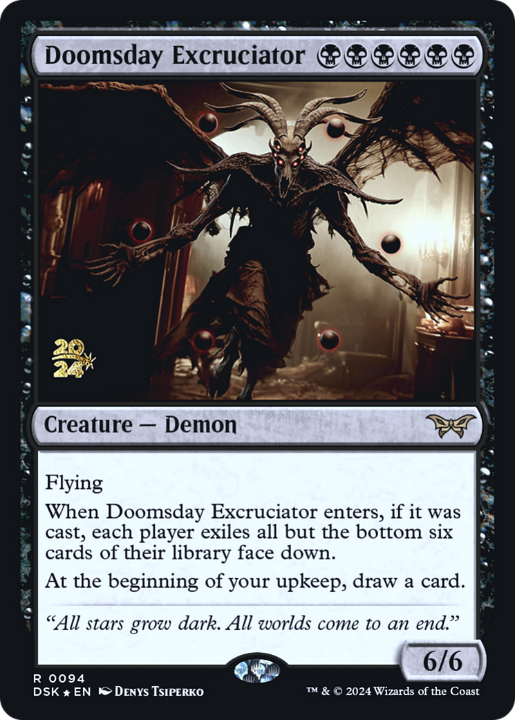 Doomsday Excruciator (PRE-094) - Duskmourn: House of Horror Promos Foil