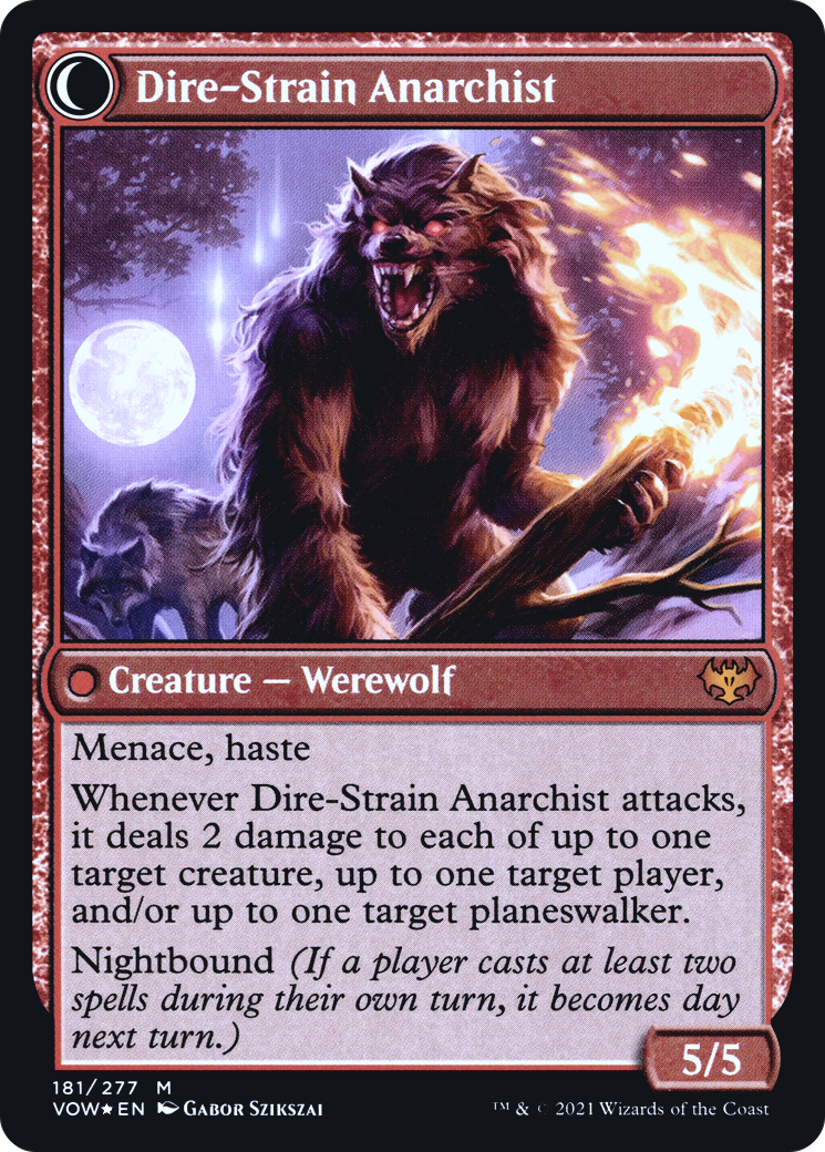 Volatile Arsonist (PRE-181) - Innistrad: Crimson Vow Promos: (Double Faced Transform) Foil
