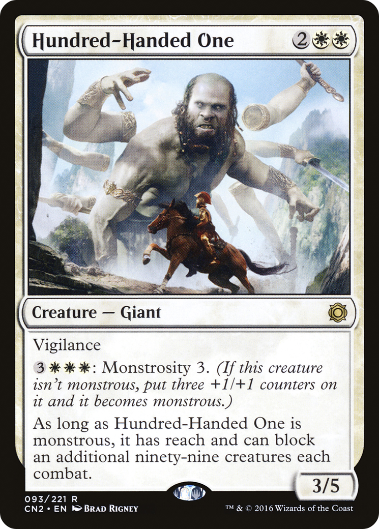 Hundred-Handed One (CN2-093) - Conspiracy: Take the Crown Foil