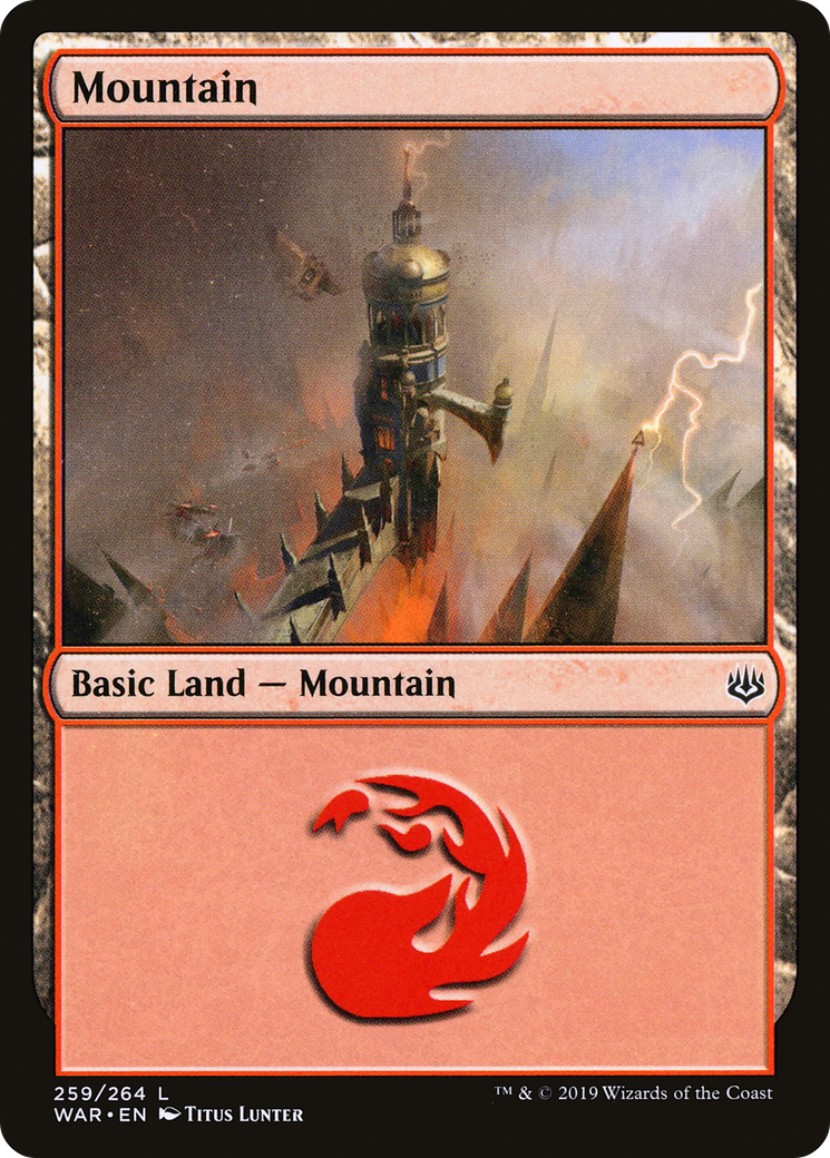 Mountain (259) (WAR-259) - War of the Spark Foil
