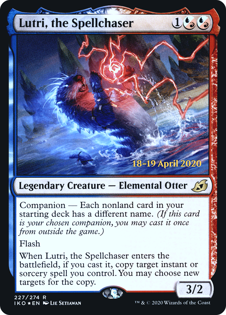 Lutri, the Spellchaser (PRE-227) - Ikoria: Lair of Behemoths Promos: (companion) Foil