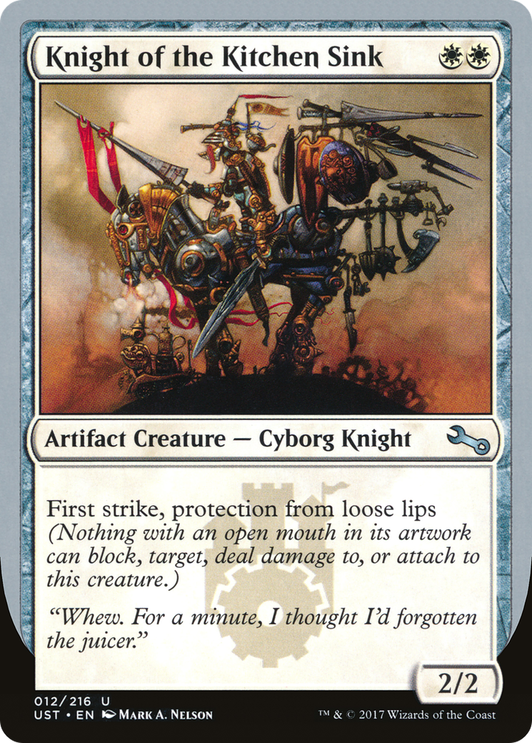 Knight of the Kitchen Sink (C) (UST-12C) - Unstable Foil