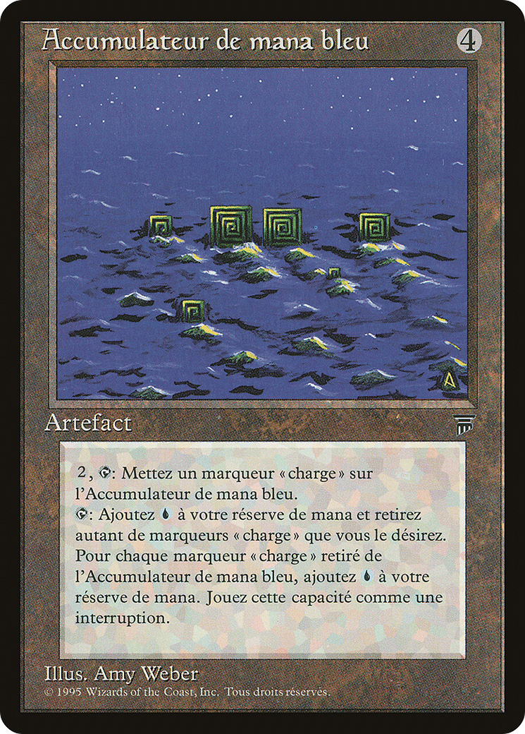 Blue Mana Battery (French) - "Accumulateur de mana bleu" (REN-) - Renaissance