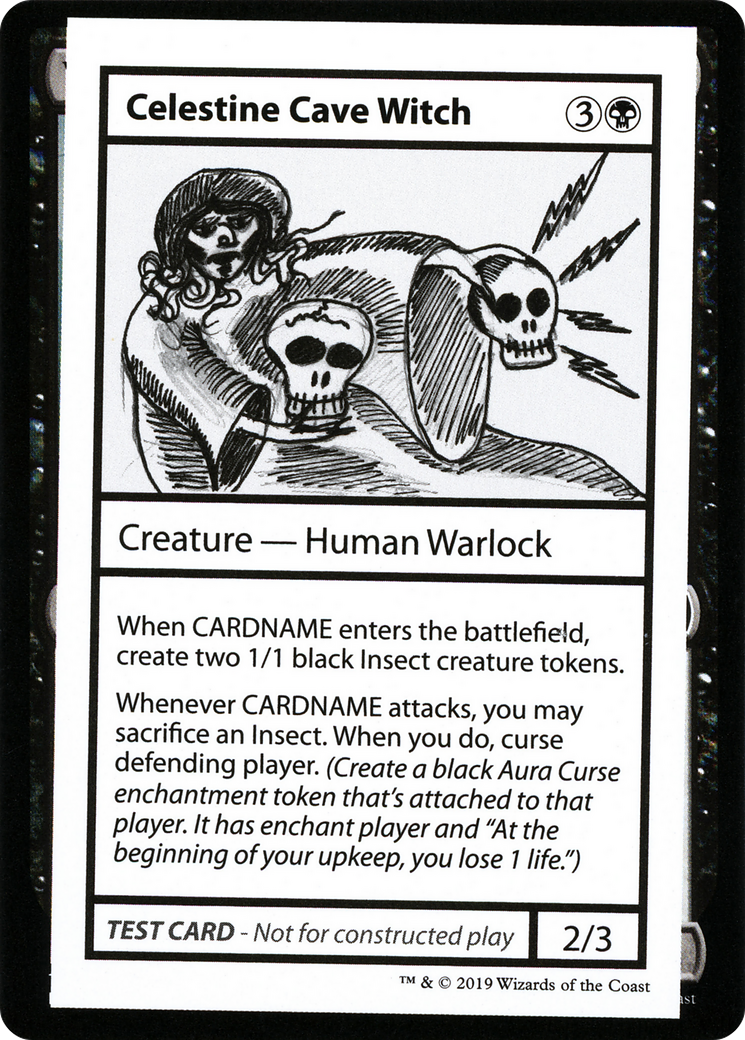 Celestine Cave Witch (No PW Symbol) (CMB1-037) - Mystery Booster Playtest Cards 2021