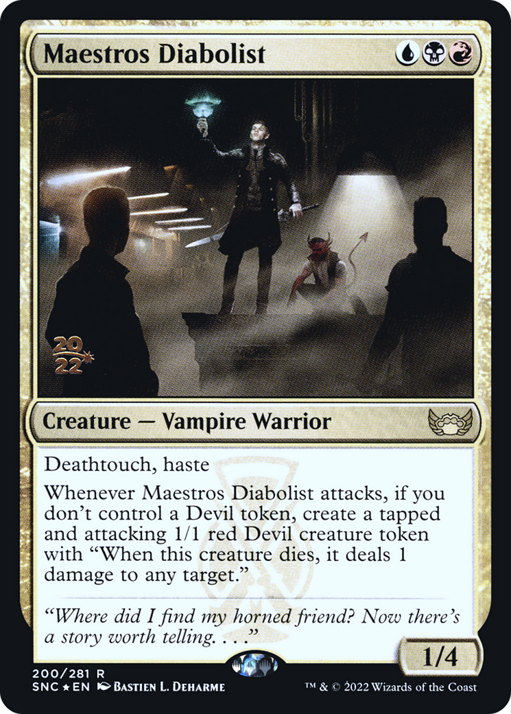 Maestros Diabolist (PRE-200) - Streets of New Capenna Promos Foil