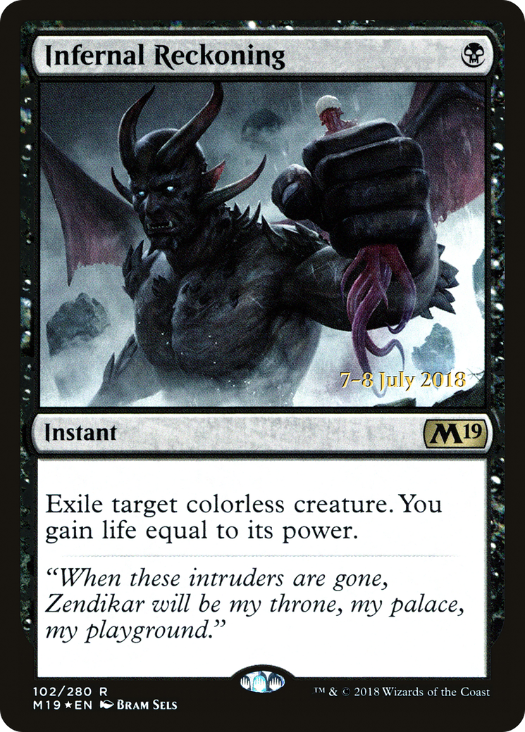 Infernal Reckoning (PRE-102) - Core Set 2019 Promos Foil