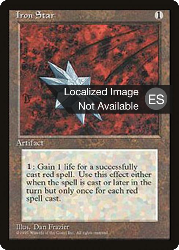 Iron Star (4BB-) - Fourth Edition Foreign Black Border