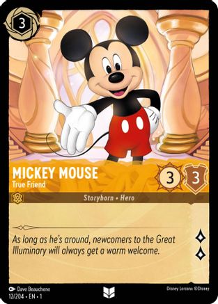 Mickey Mouse - True Friend (12/204) - The First Chapter Cold Foil