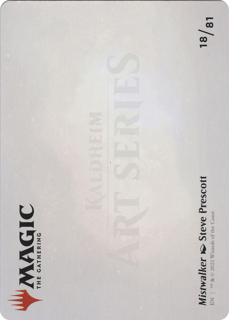Mistwalker // Mistwalker (ASKHM-018) - Art Series: Kaldheim (Borderless) Foil