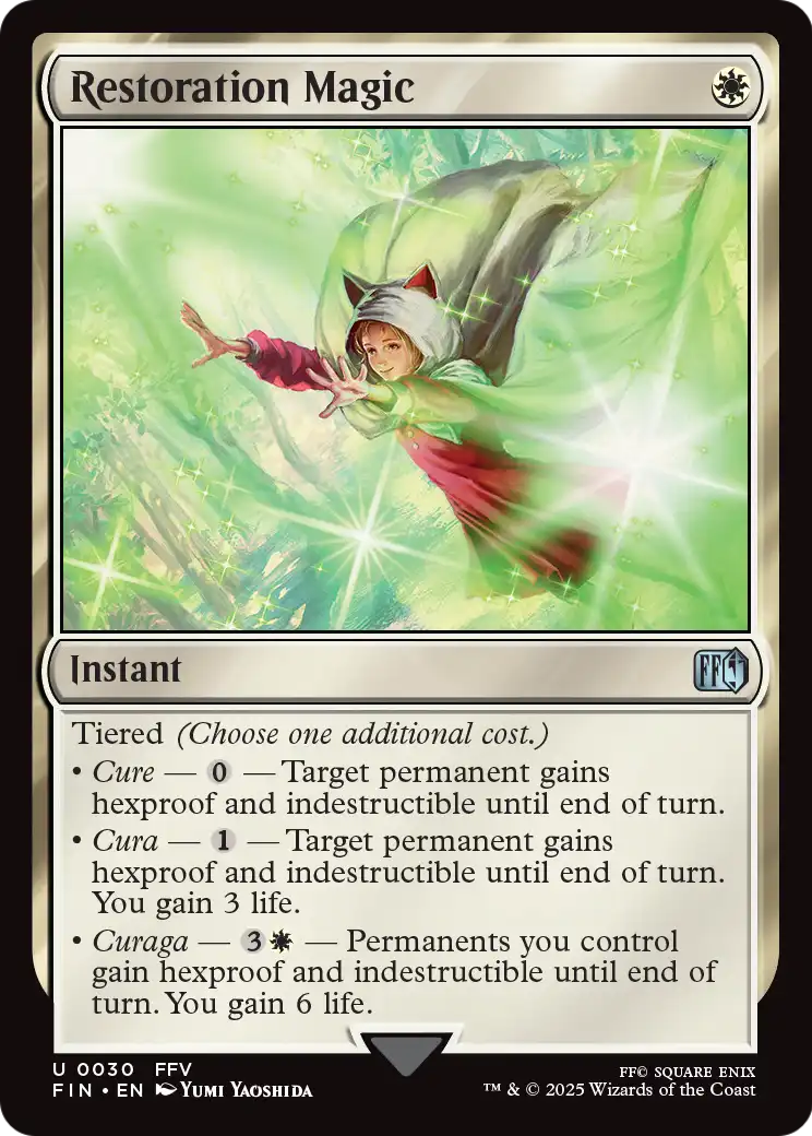 Restoration Magic (FIN-030) - FINAL FANTASY Foil