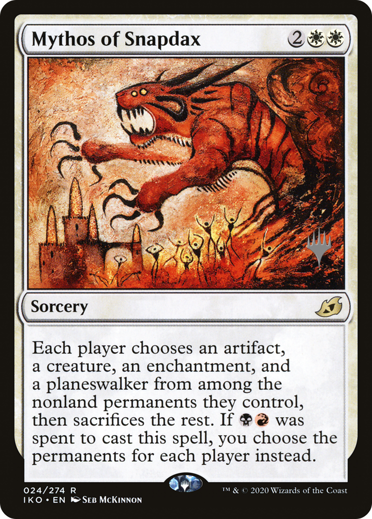 Mythos of Snapdax (PPIKO-024) - Ikoria: Lair of Behemoths Promos Foil
