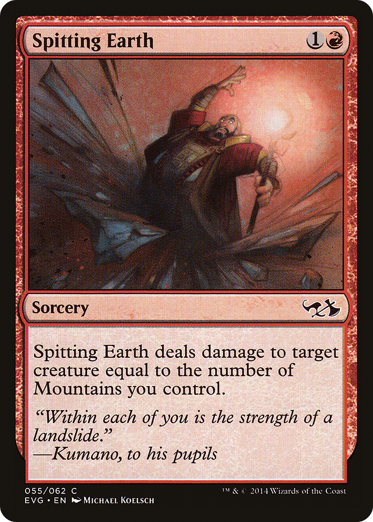 Spitting Earth (DD3-) - Duel Decks Anthology: Elves vs. Goblins