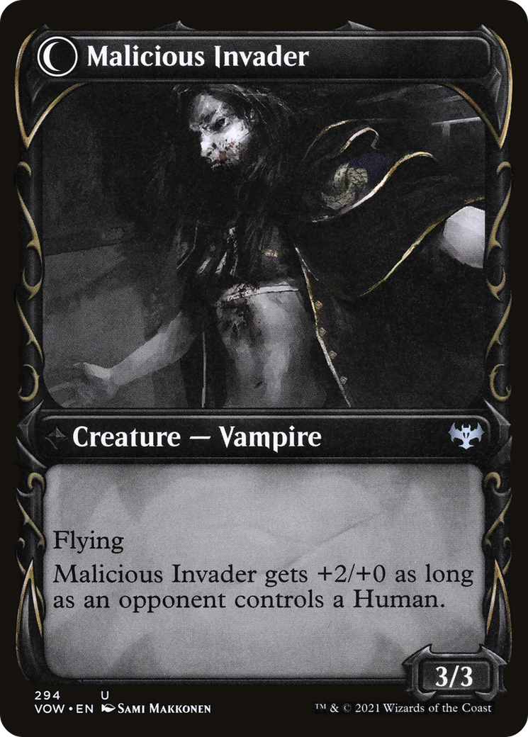 Innocent Traveler (Showcase) (VOW-294) - Innistrad: Crimson Vow: (Showcase, Double Faced Transform) Foil
