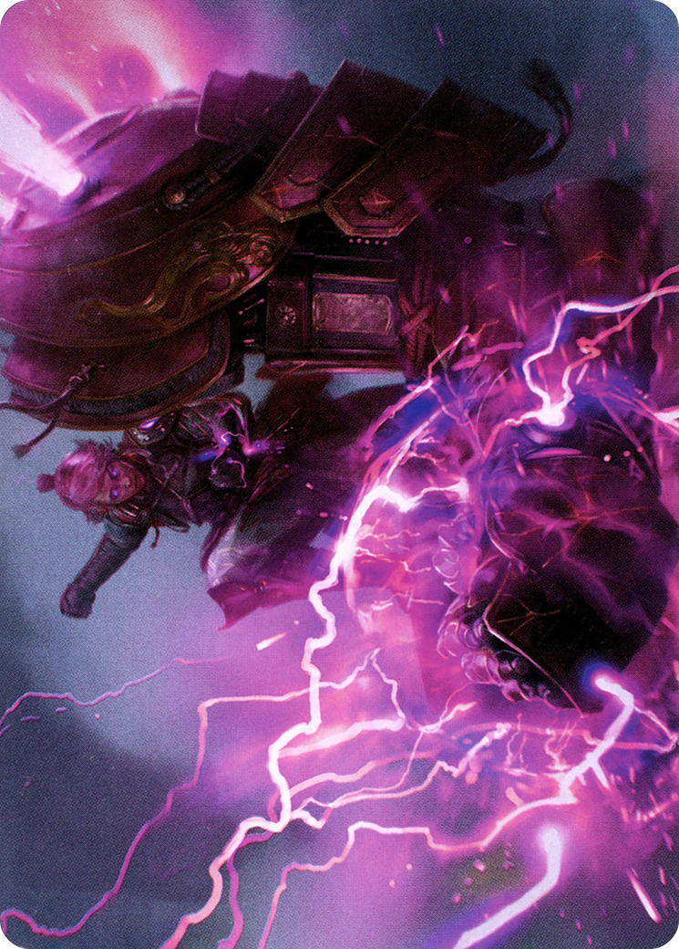 Voltage Surge // Voltage Surge (ANEO-015) - Neon Dynasty Art Series (Borderless) Foil
