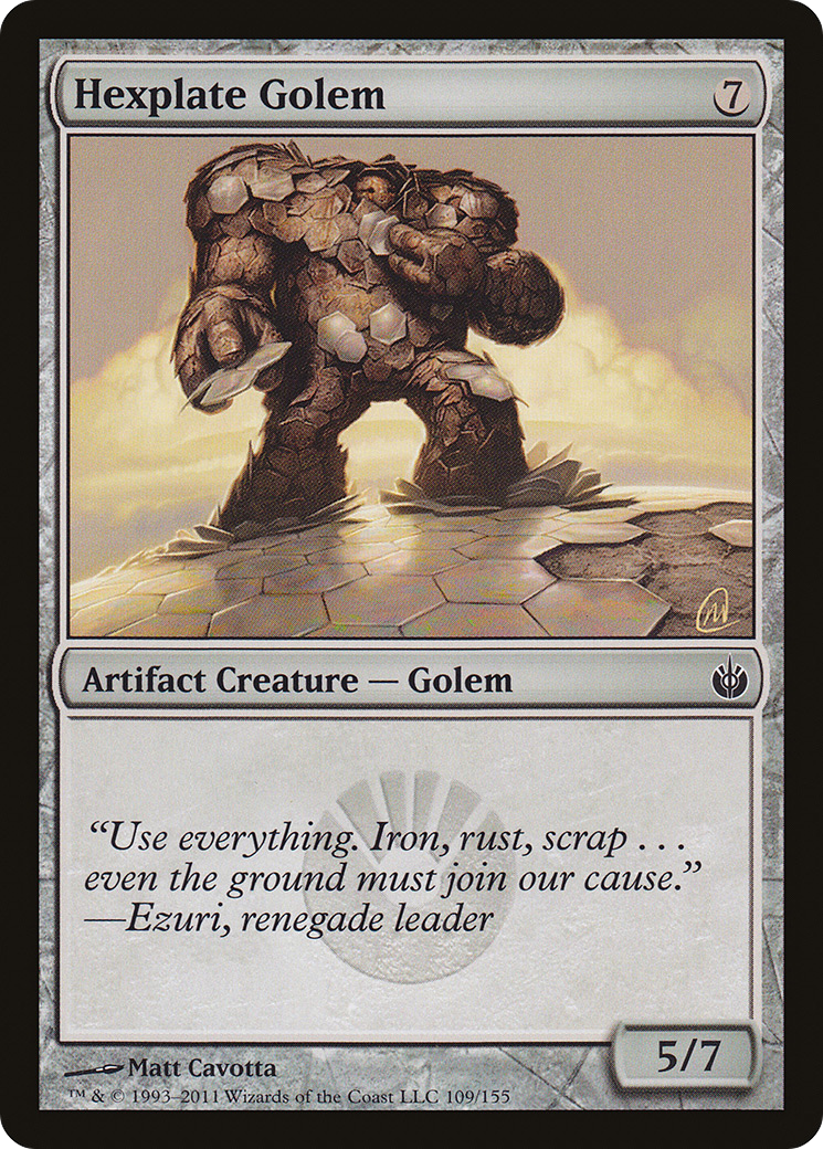 Hexplate Golem (MBS-109) - Mirrodin Besieged Foil