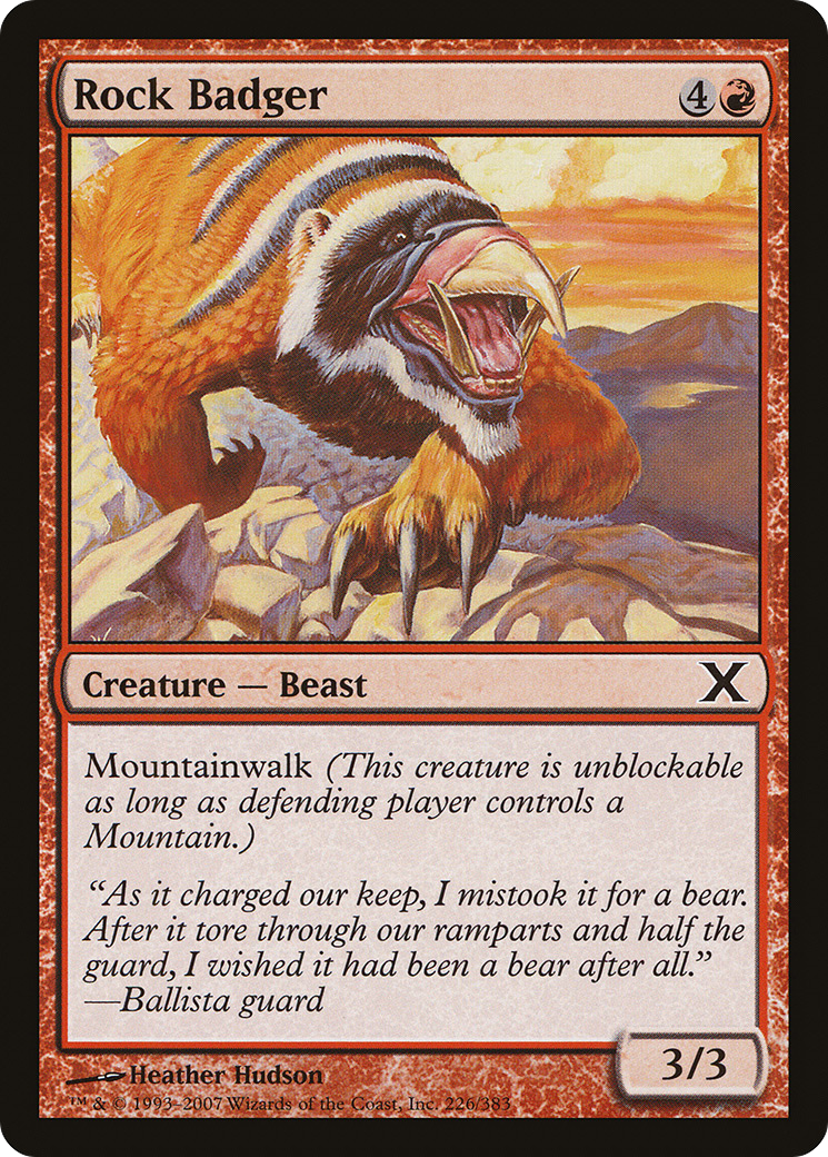 Rock Badger (10E-226) - Tenth Edition