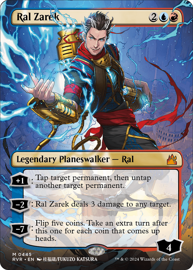 Ral Zarek (Anime Borderless) (RVR-445) - Ravnica Remastered (Borderless) Foil