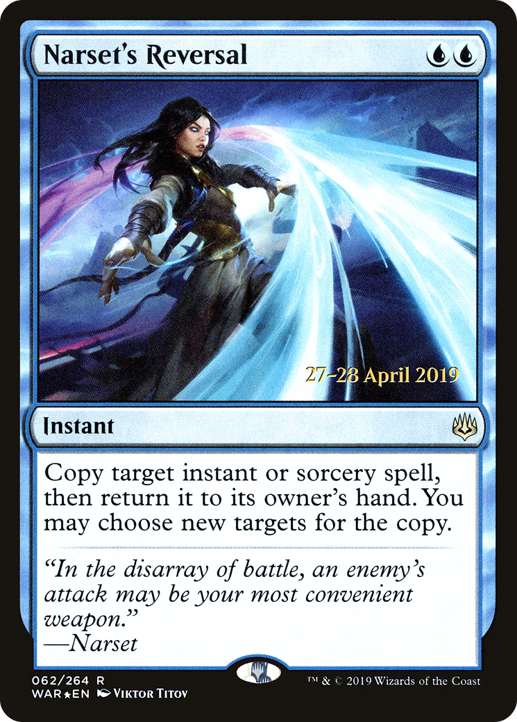 Narset's Reversal (PRE-062) - War of the Spark Promos Foil
