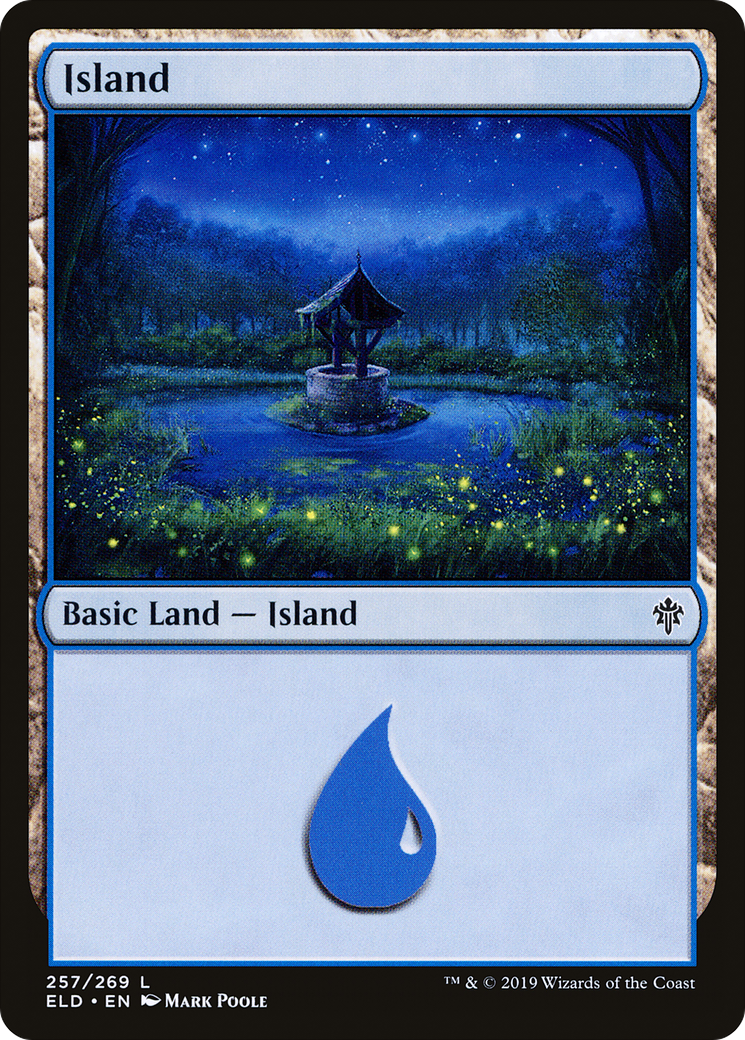 Island (257) (ELD-257) - Throne of Eldraine Foil