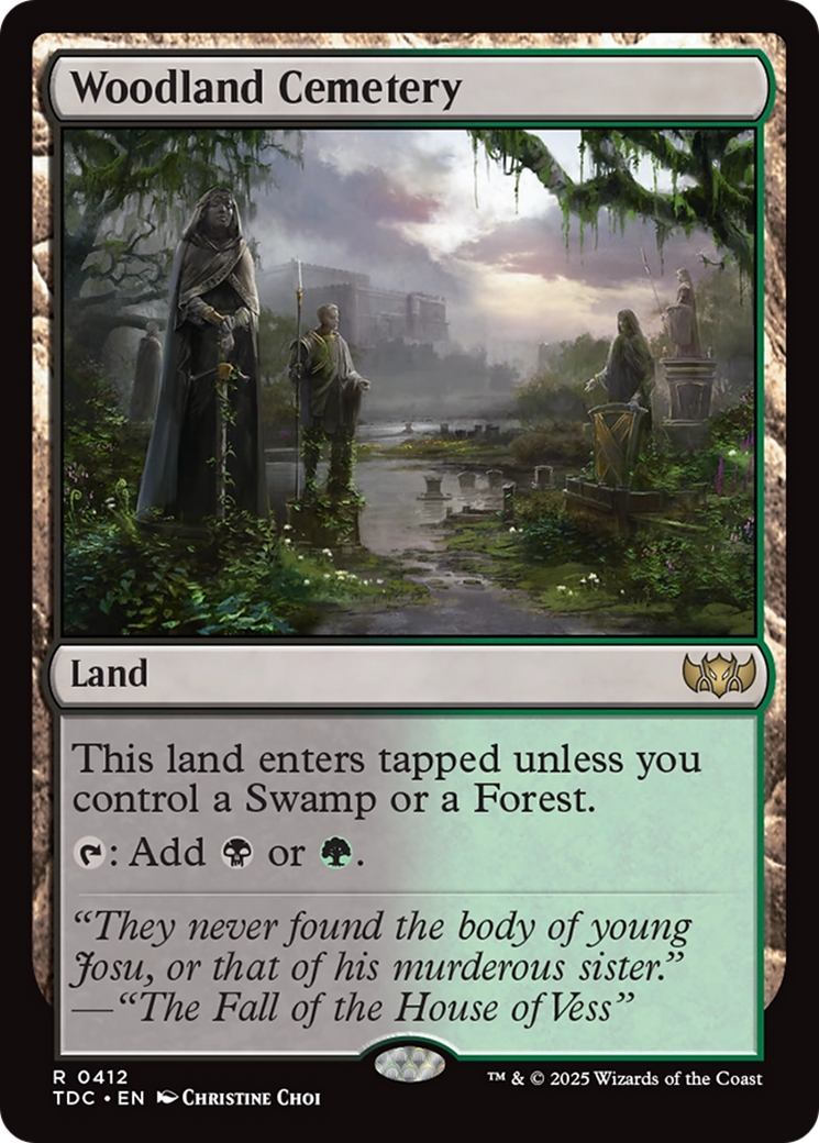 Woodland Cemetery (TDC-412) - Commander: Tarkir: Dragonstorm