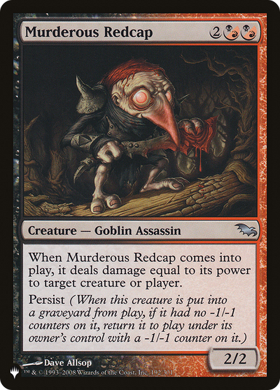 Murderous Redcap (LIST-192/301) - The List