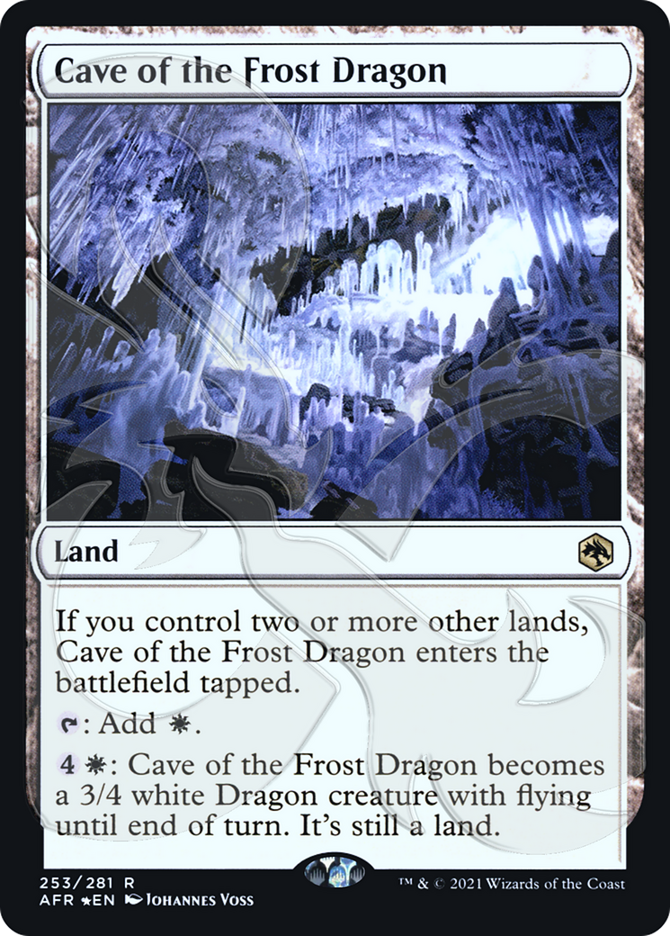 Cave of the Frost Dragon (AFR&-253) - Adventures in the Forgotten Realms Promos Foil