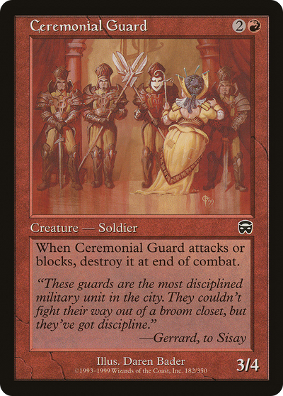 Ceremonial Guard (MMQ-182) - Mercadian Masques
