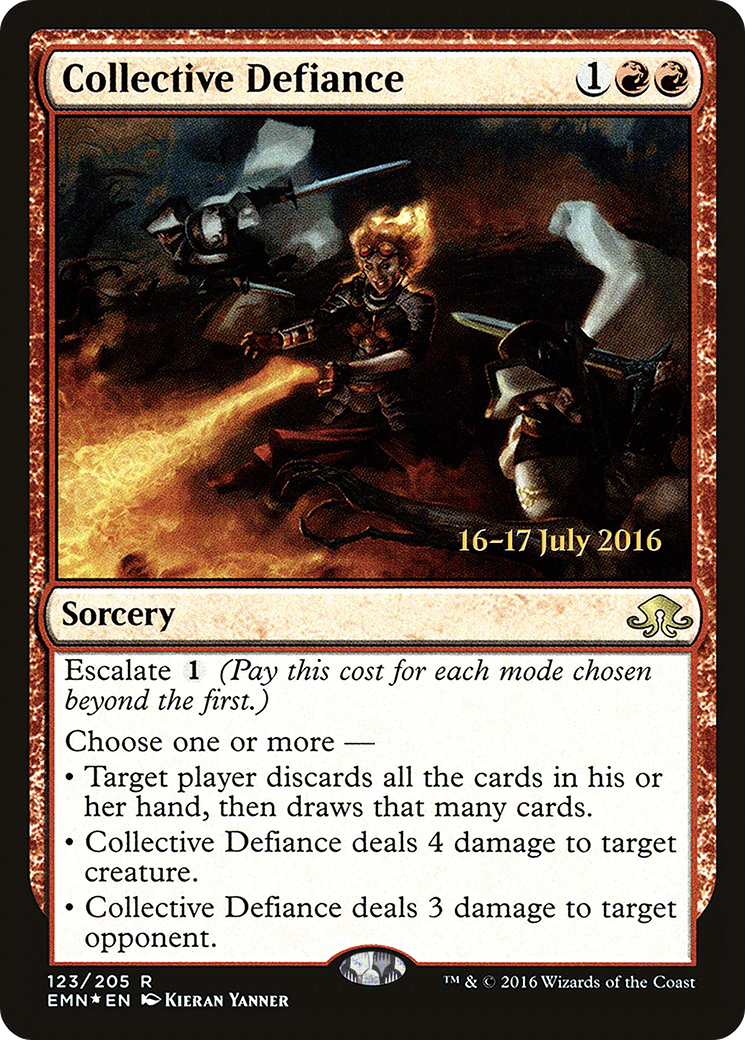Collective Defiance (PRE-123) - Eldritch Moon Promos Foil