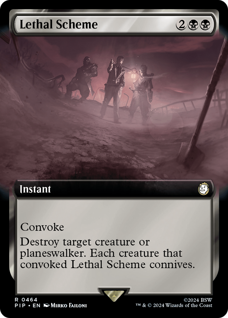 Lethal Scheme (Extended Art) (PIP-464) - Fallout: (Extended Art) Foil