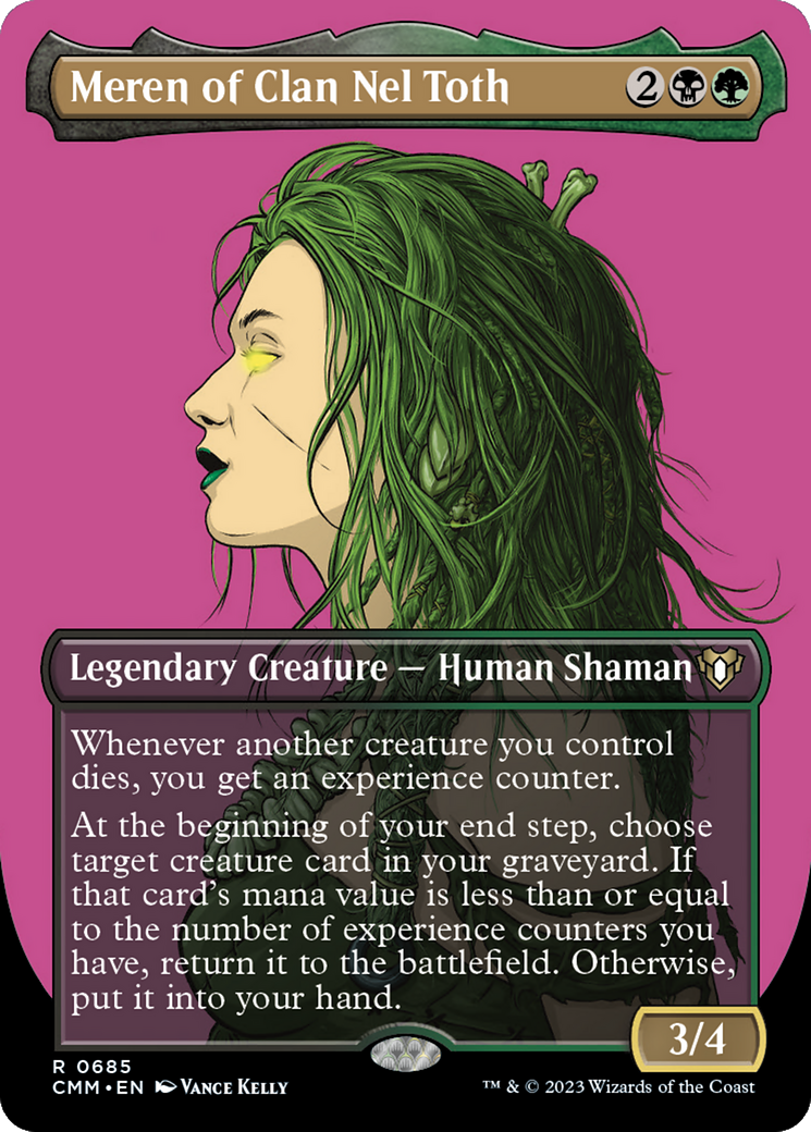 Meren of Clan Nel Toth (Borderless) (CMM-685) - Commander Masters (Borderless) Foil