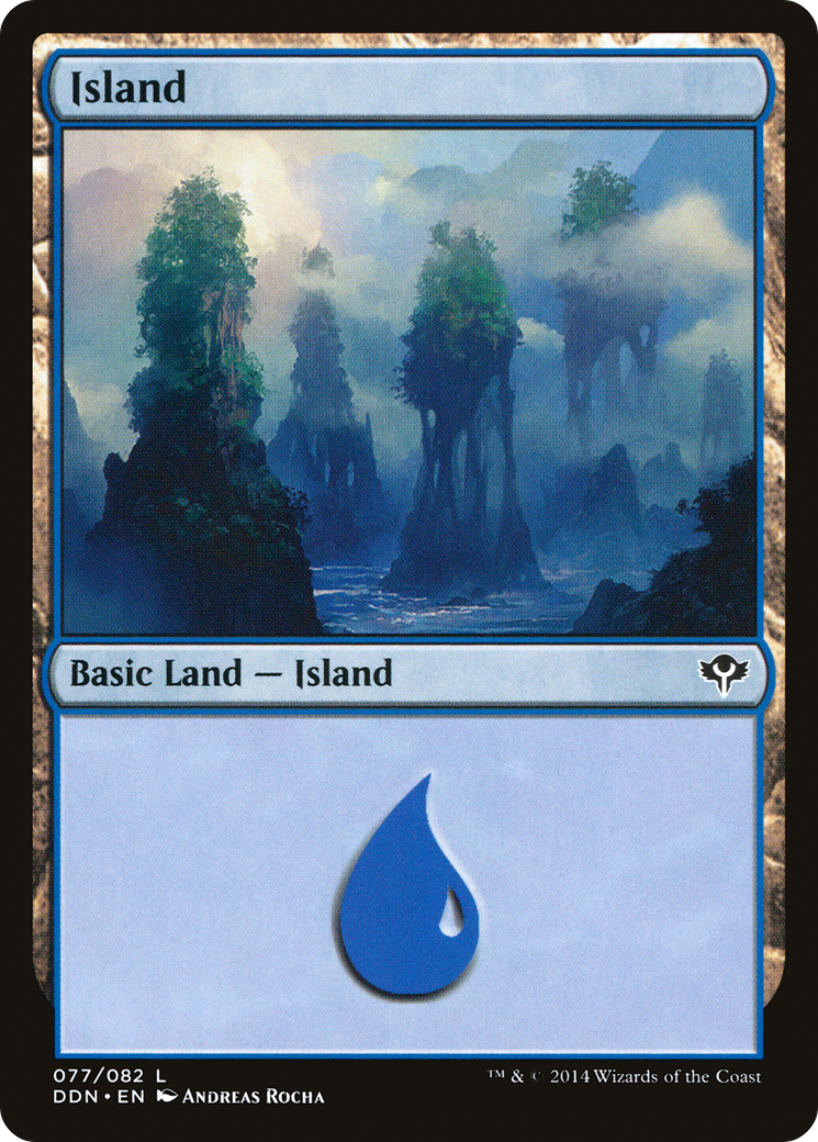 Island (077) (DDN-077) - Duel Decks: Speed vs. Cunning