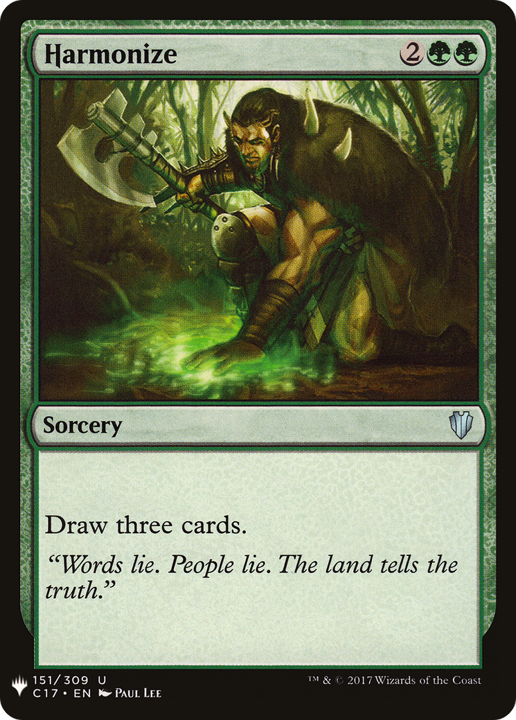 Harmonize (C17) (LIST-C17-151) - The List