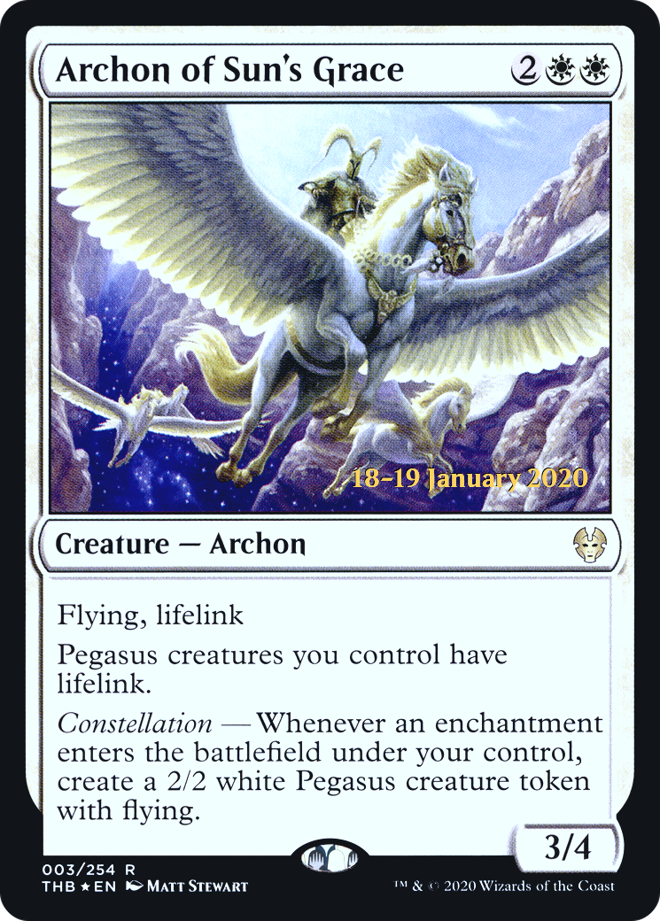 Archon of Sun's Grace (PRE-003) - Theros Beyond Death Promos Foil