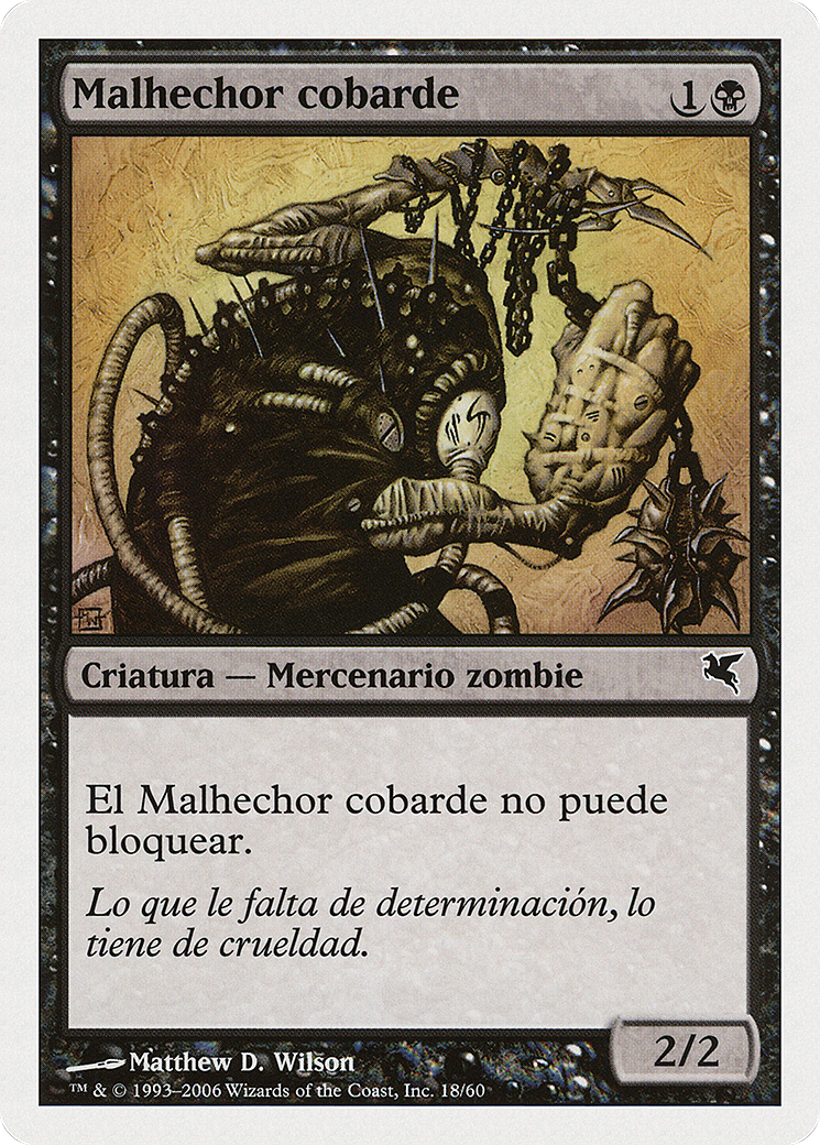 Spineless Thug (Spanish) - "Malhechor cobarde" (PSAL-F18) - Salvat 2005