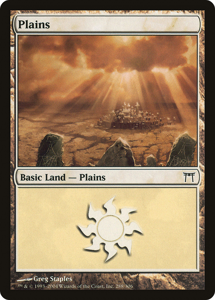 Plains (288) (CHK-288) - Champions of Kamigawa Foil