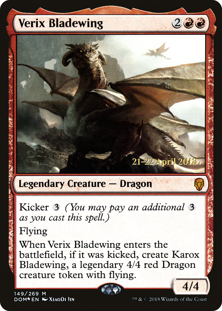 Verix Bladewing (PRE-149) - Dominaria Promos Foil