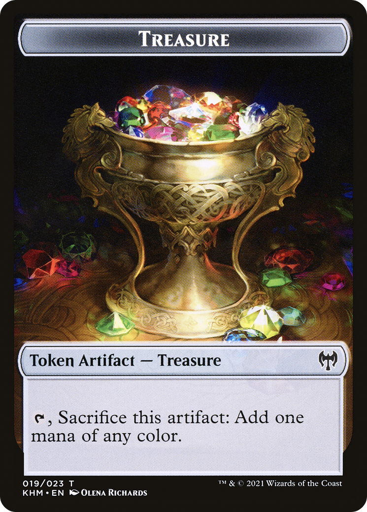 Treasure Token (KHM-019) - Kaldheim Tokens Foil