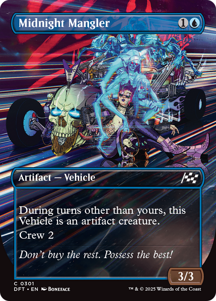 Midnight Mangler (Borderless) (DFT-301) - Aetherdrift (Borderless) Foil