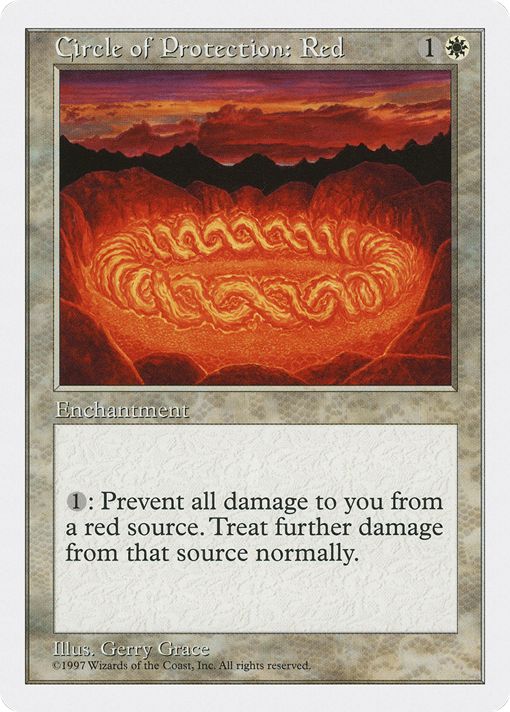 Circle of Protection: Red (5ED-) - Fifth Edition