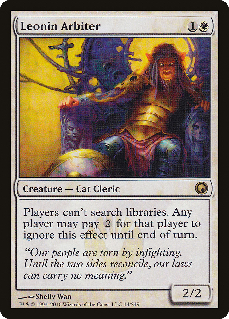 Leonin Arbiter (SOM-014) - Scars of Mirrodin
