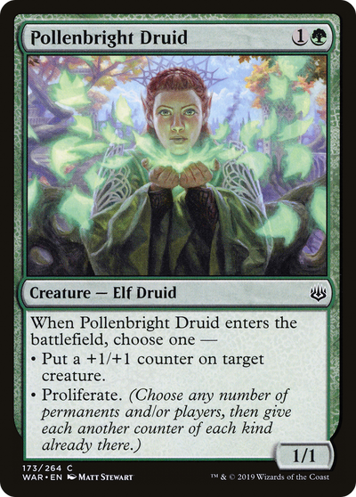 Pollenbright Druid (WAR-173) - War of the Spark Foil