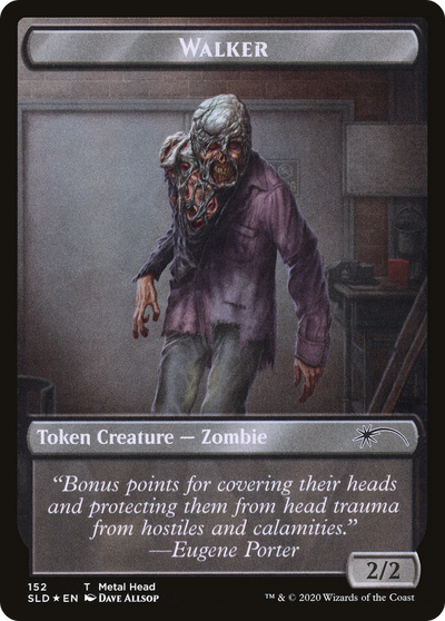 Walker (Metal Head // Treasure) Double-sided Token (SLD-152) - Secret Lair Drop Foil