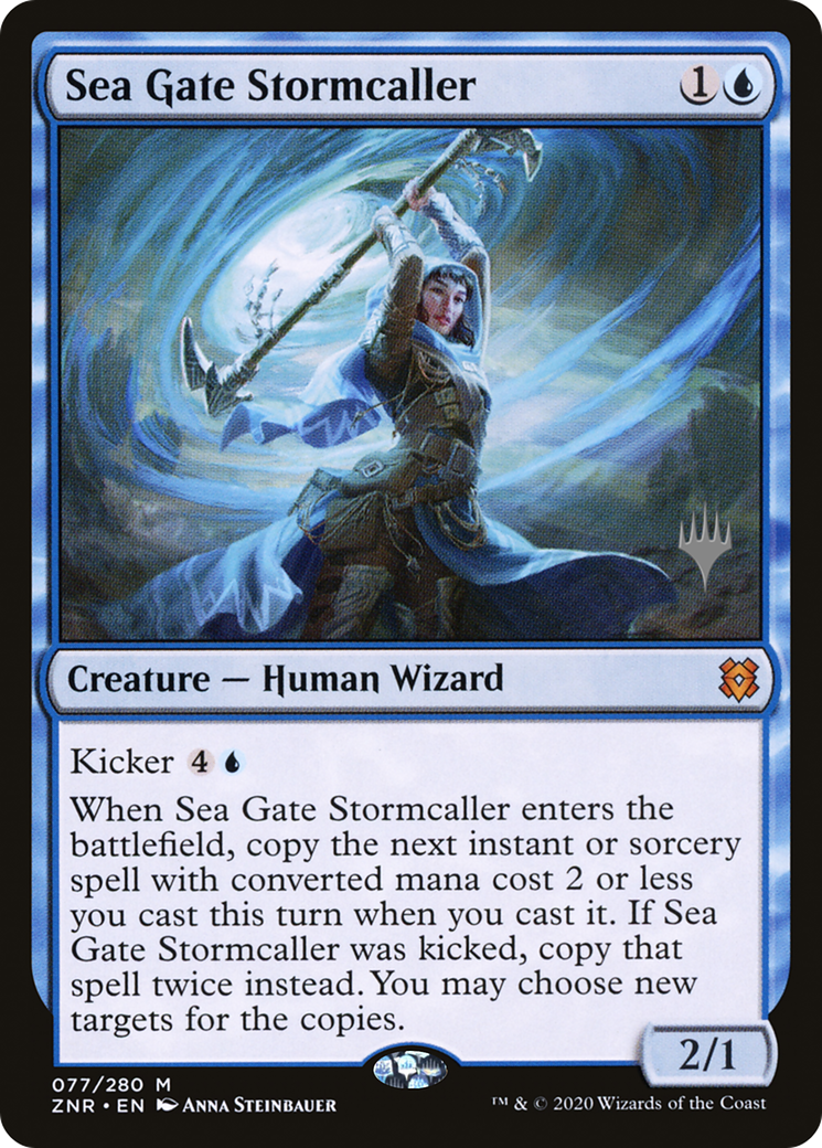 Sea Gate Stormcaller (PPZNR-077) - Zendikar Rising Promos