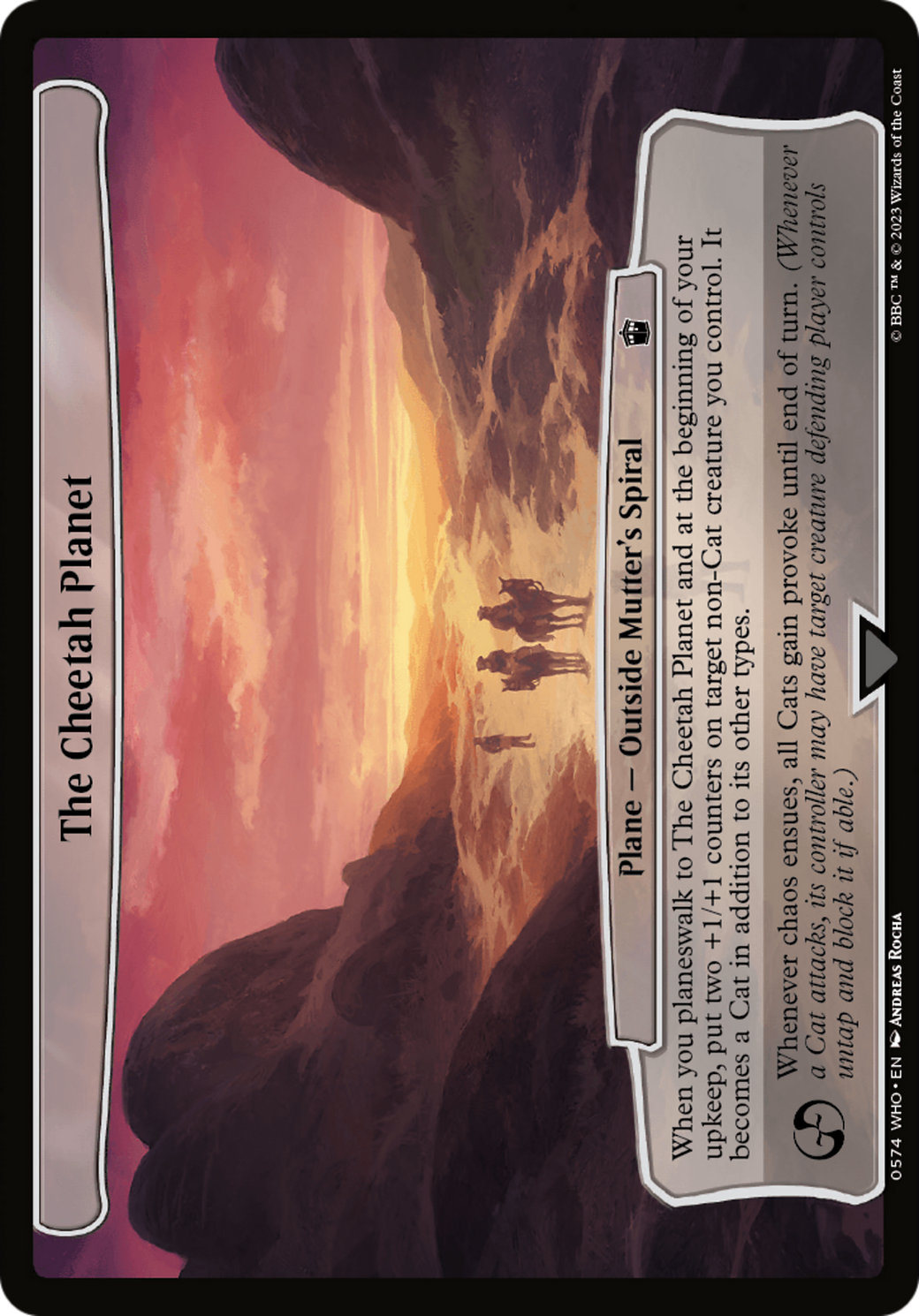The Cheetah Planet (WHO-574) - Doctor Who