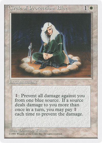 Circle of Protection: Blue (4ED-) - Fourth Edition