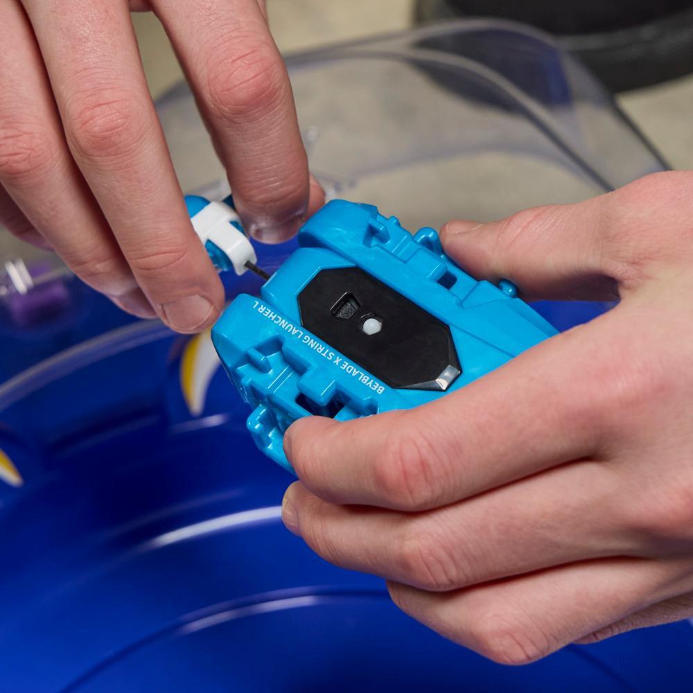 Beyblade X: Cobalt Dragoon 2-60C Deluxe Left-Spin String Launcher Set