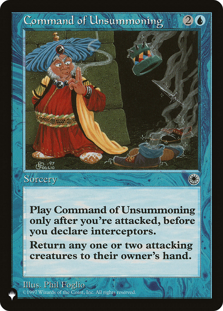 Command of Unsummoning [The List]